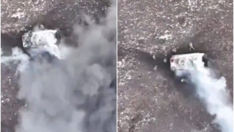 Ukrainasit shkatërrojnë tankun rus të mbushur plot me ushtarë brenda, po ecnin zvarrë për të ikur nga shpërthimi