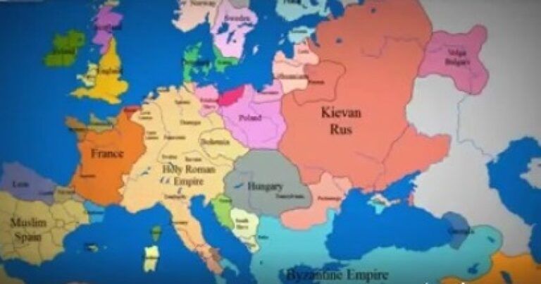 Pamje mbresIënëse: Si kanë ndryshuar kufijtë e Europës përgjatë 1000 vjetëve të fundit (Video)